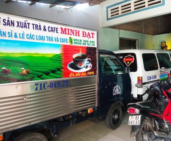 xe vận chuyển coffee